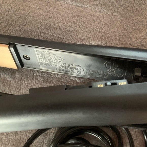 Andis Ceramic Hair Straightener Flat Iron High Heat Multi Heat 1 Inch - Picture 5 of 9